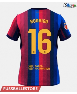 Günstige Barcelona Rodri Hernandez #16 Heimtrikot 2026-27 Kurzarm